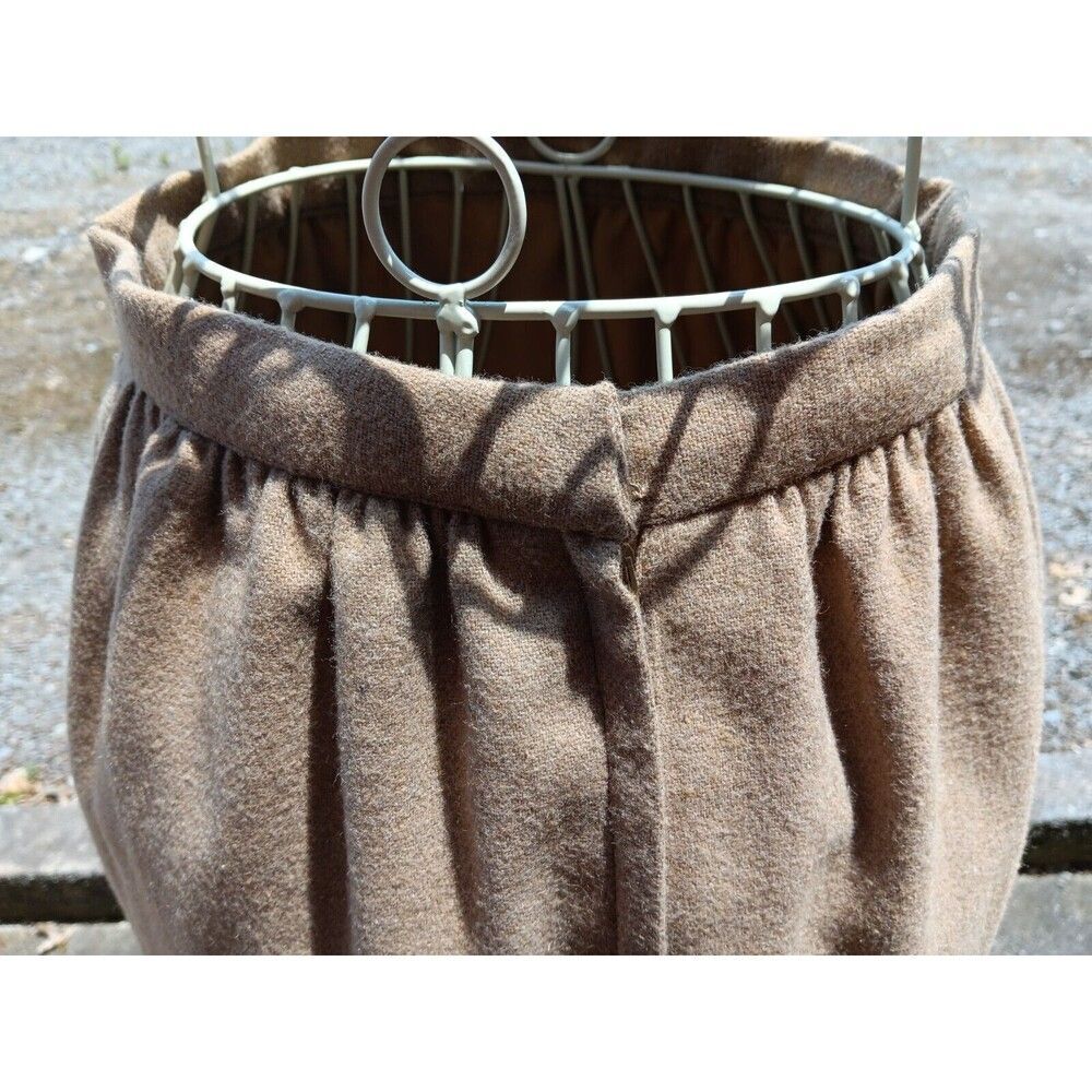 College Town Vintage 70s/ 80s Women's Wool Blend Tweed Skirt Suit Beige sz 4/5 - Picture 12 of 13
